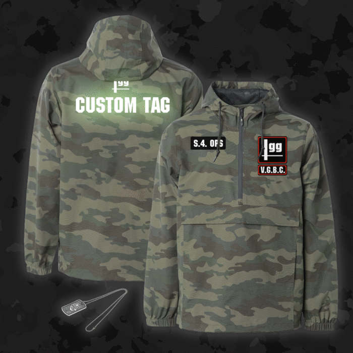 Custom S4 Ops smash.gg Camo Anorak Jacket