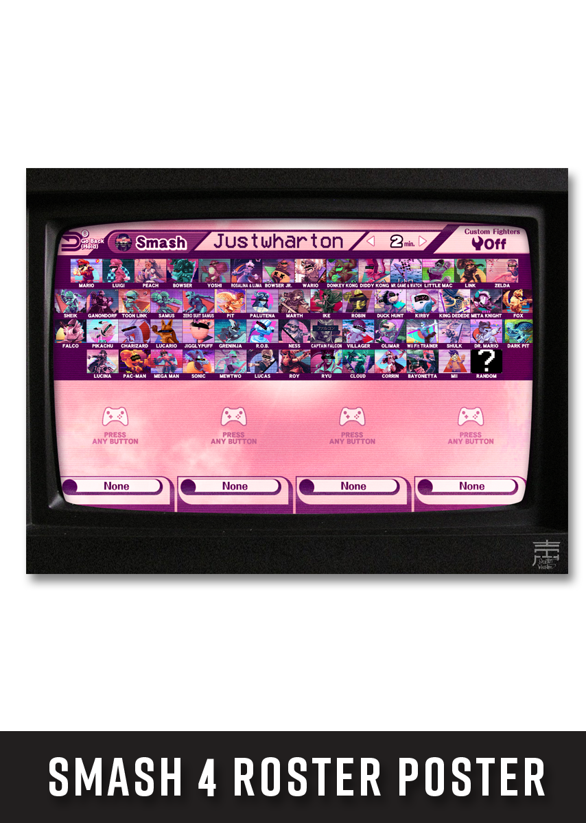 Smash 4 Roster Poster