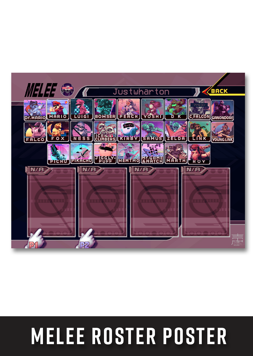 Melee Roster Poster