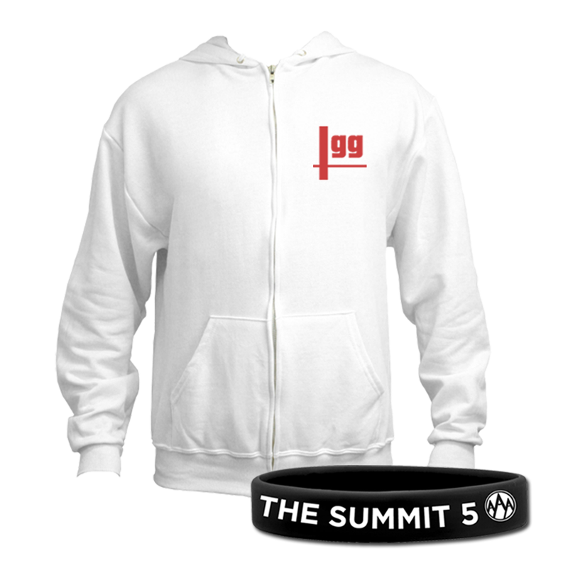 Smash.gg Zip Hoodie - White
