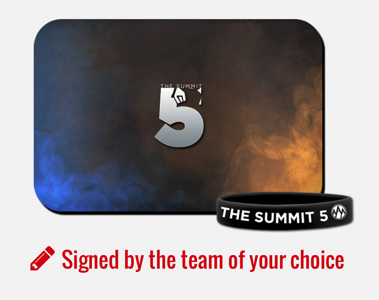 Signed Summit 5 Mousepad - Your Team of Choice
