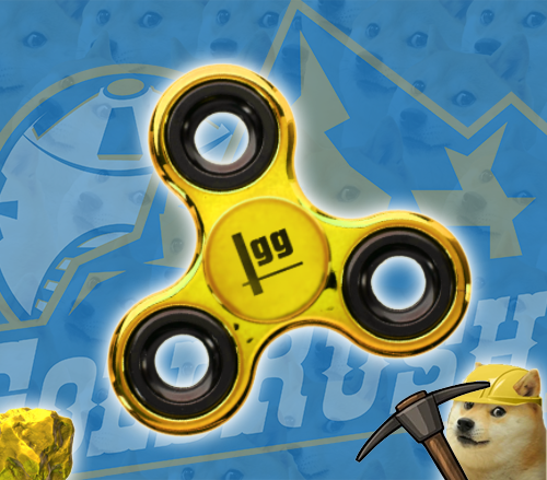 smash.gg Gold Fidget Spinner