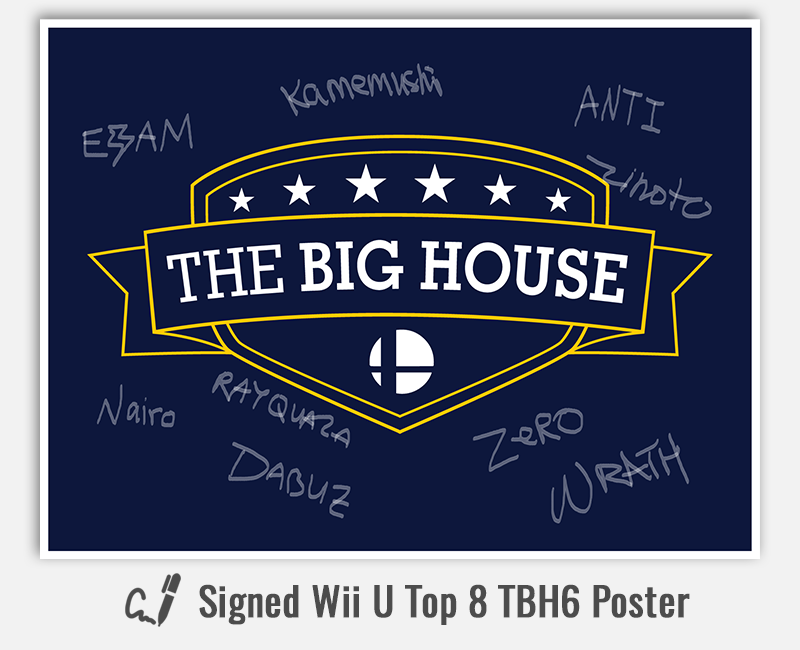 Signed Top 8 TBH Poster (Wii U)