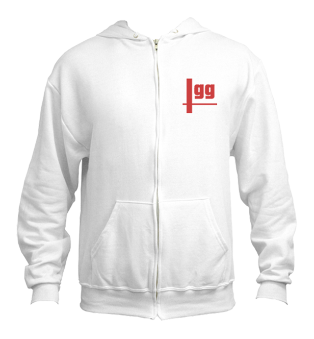 Smash.gg Zip Hoodie - White