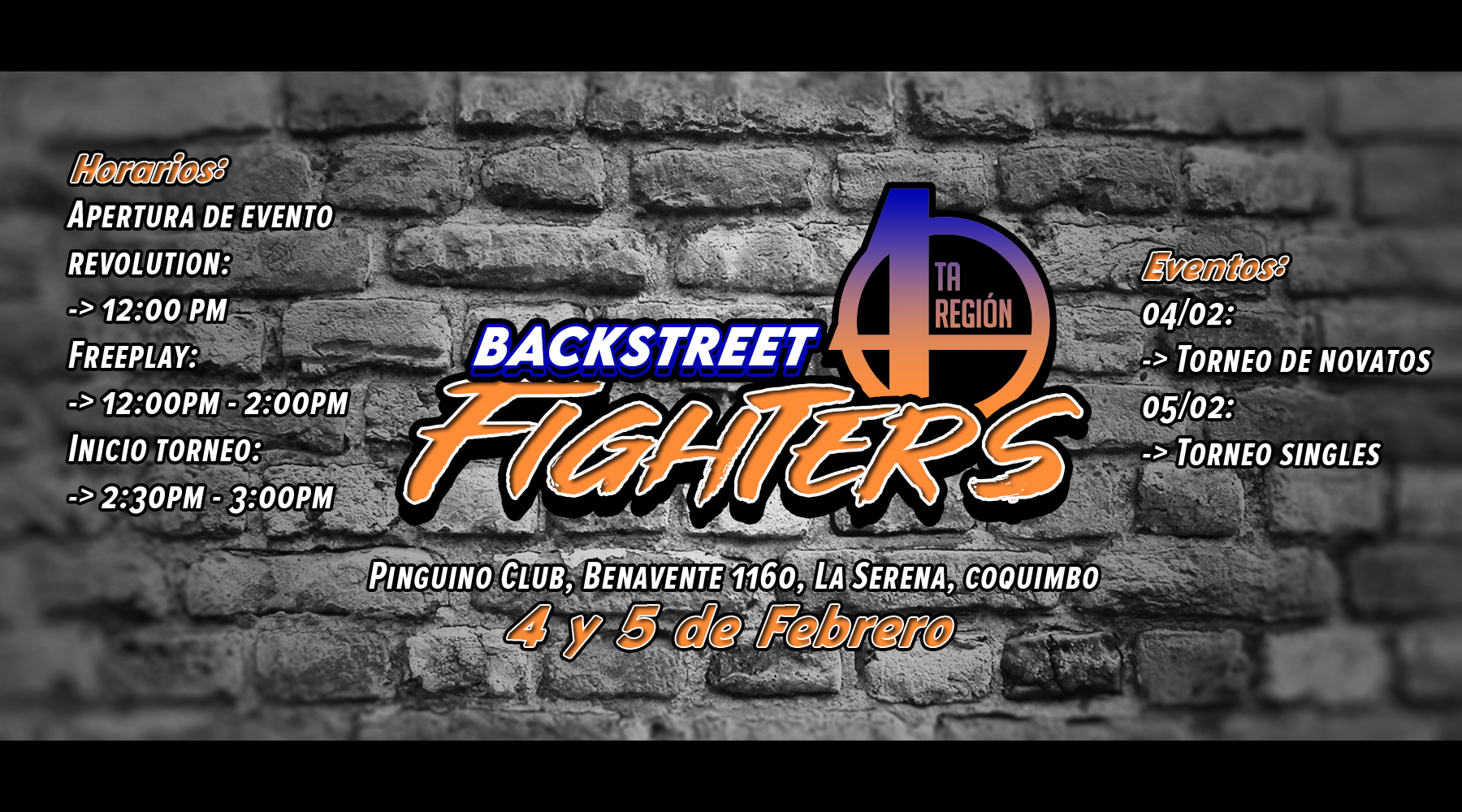 Backstreet Fighters | Evento REVOLUTION